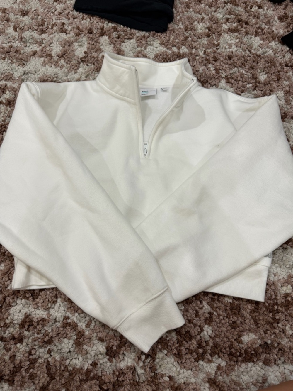 Aritzia Half-Zip cropped Pullover Sweatshirt